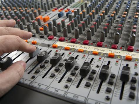 Recording Studio Mixing Board Stock Photo - Image of sound, recording: 4018156