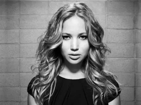 4999 Jennifer Lawrence Hot Actress Bw Wall Sticker Art Poster For Home Decor Silk Canvas