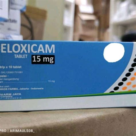 Jual Meloxicam 15mg Hj Per Box Originalresep Dokternya Foto Aja Kertas