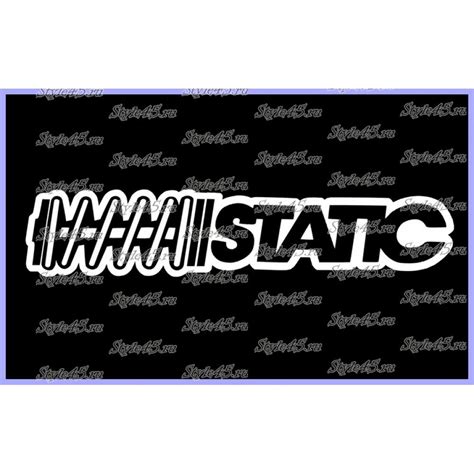 Static наклейка (50 фото)