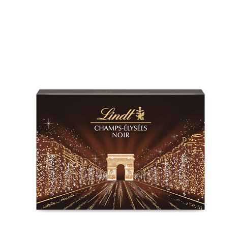 Assortiment de chocolats Noir Champs Elysées LINDT la boite de 470g