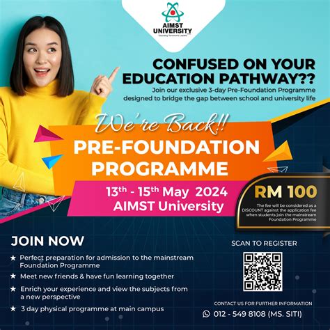 Pre Foundation Programme Pfp 2024 Aimst University