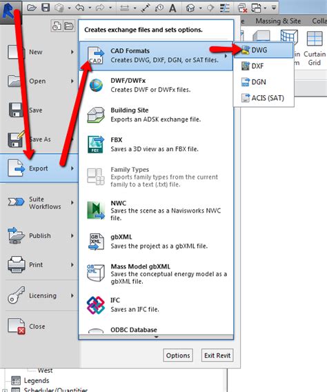 Revit How To Export A Model To Dwg As 3d Solid Revit Products