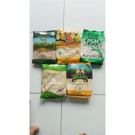 Jual Gula Pasir Kristal Putih Lokal Gulaku Rose Brand Gunung Madu Psm