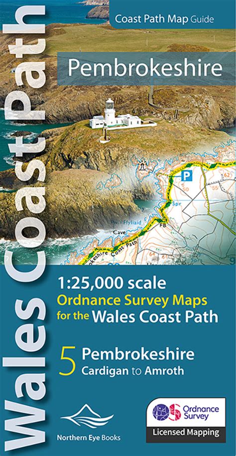 Os Map Atlas Wales Coast Path Pembrokeshire Coast Northern Eye Books