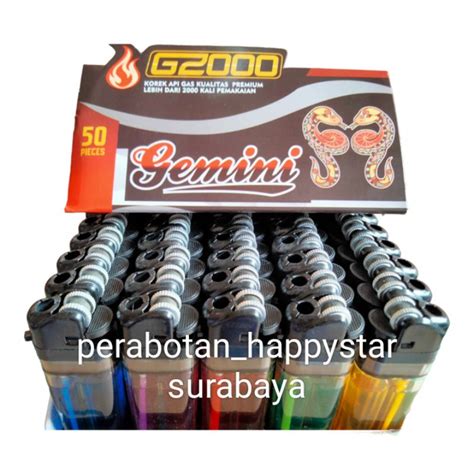 Jual Korek Gemini G Isi Pcs Korek Api Roda Gemini G