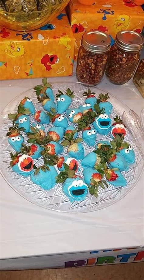 Sesame Street Chocolate Covered Strawberries 2nd Birthday Chocolate