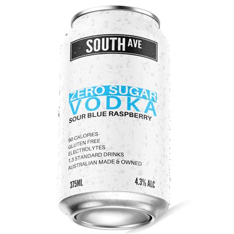 South Ave Sour Blue Raspberry 375ml Cans Pals