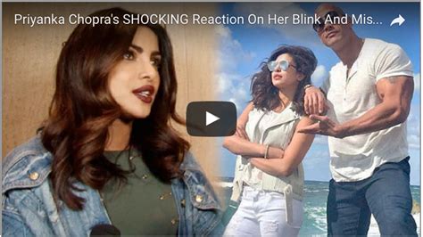 Watch Priyanka Chopra S Shocking Reaction On Her Blink And Miss