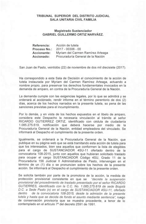 Pdf Procuradur A General De La Naci N Rep Blica De Colombia