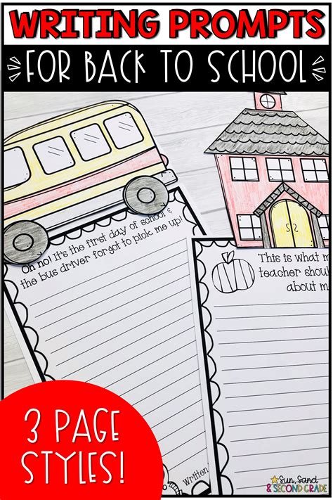 Back To School Writing Prompts And Page Topper Craftivities Writing