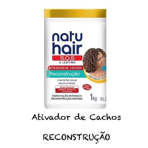 Sos Natuhair Ativador De Cachos Reconstru O E Hidrata O Intensa Kg