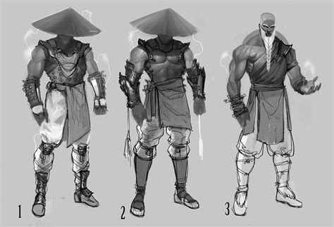 Mortal Kombat Raiden Drawings