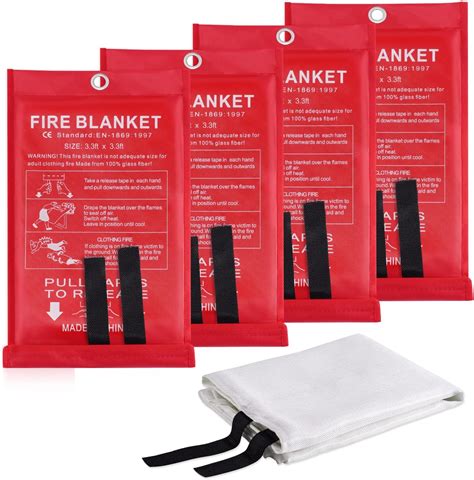 Mrpapa Emergency Fire Blanket 2 Pack Fire Suppression