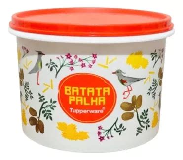 Tupperware Batata Palha Floral Redonda 210g MercadoLivre