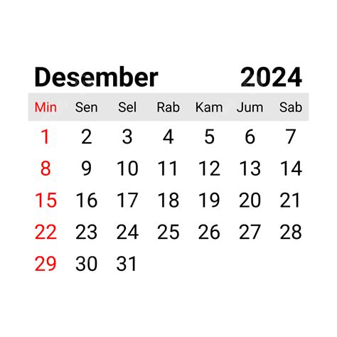 Kalender Indonesia Desember Kalender Desember Desember