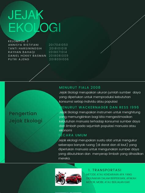 Jejak Ekologi Kelompok 3 Pdf