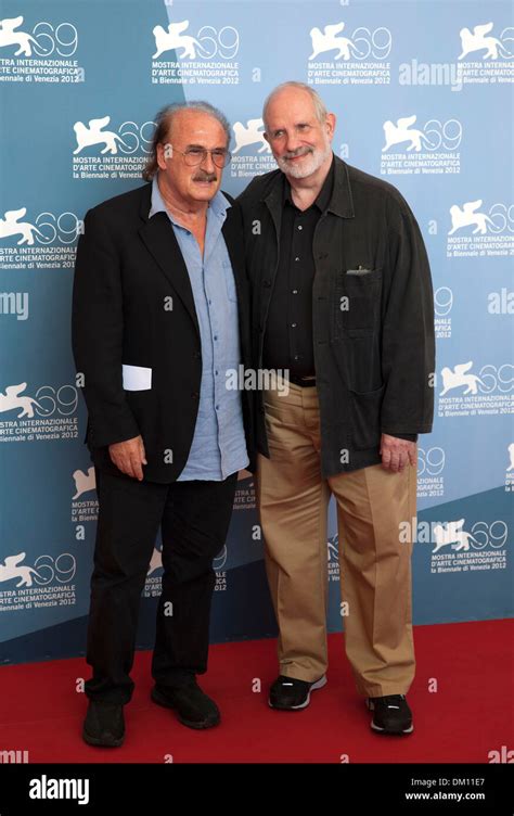 Pi Donaggio And Brian De Palma 69th Venice Film Festival Passion