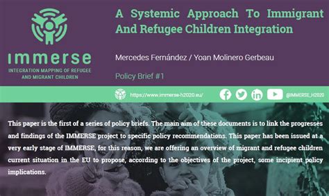 Un approccio sistemico all’inclusione di bambini migranti e rifugiati ...