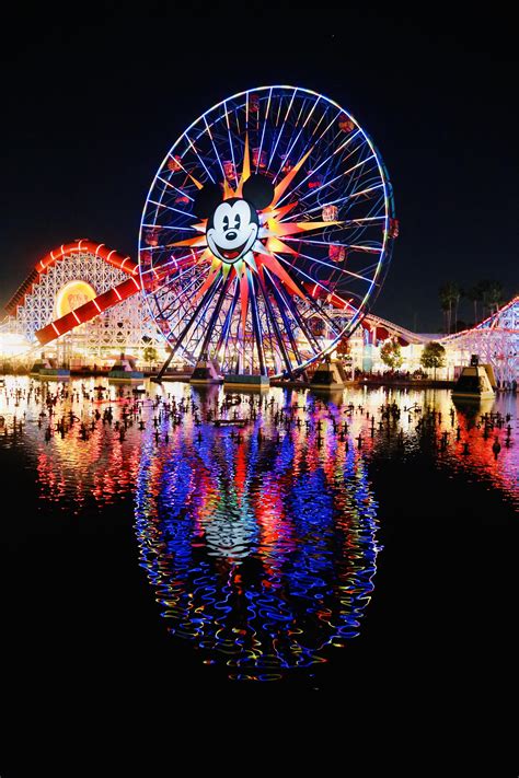 Pixar Pier at night. : r/Disneyland