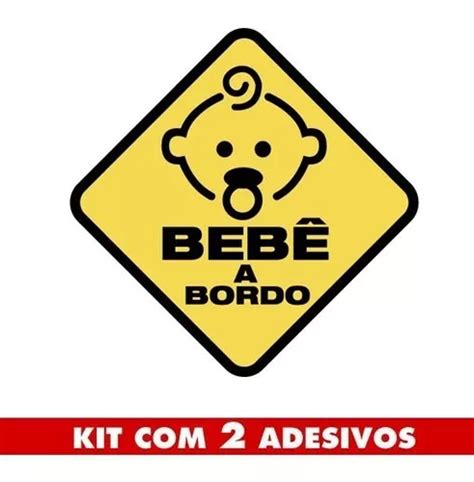 Adesivo Beb A Bordo Baby On Board Carro Crian A Ca Mercadolivre