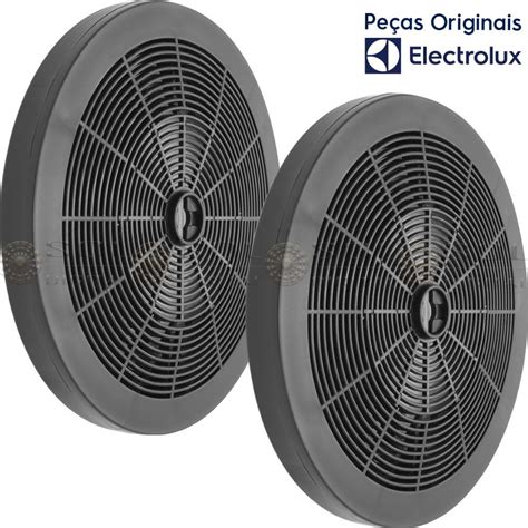 2 Filtros de Carvão Ativado para Depurador Electrolux DE60B DE60X DE80B