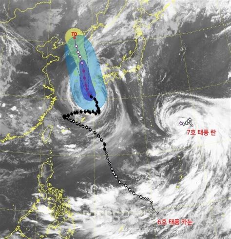 6호태풍 카눈 한반도 관통ㆍㆍㆍ