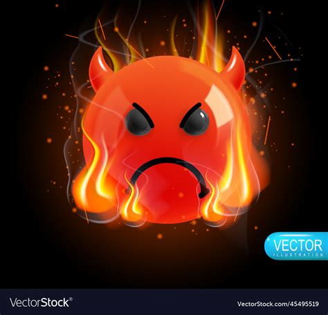 Emoji face realistic 3d design emoticon yellow Vector Image