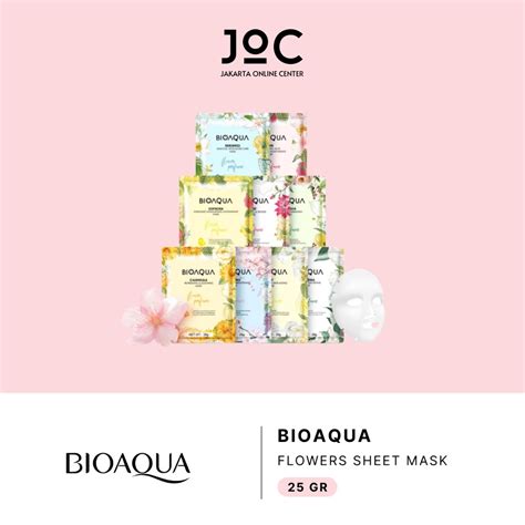 Jual BIOAQUA Sheet Mask Masker Wajah Flowers Series New BPOM Shopee