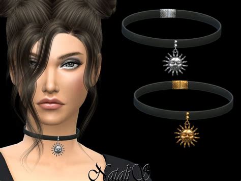 Lana Cc Finds Natalis Mathilda Choker Chokers Sims Piercings Sims