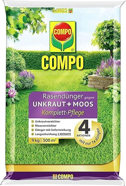 Compo Rasend Nger Gegen Unkraut Moos Komplett Pflege Rasend Nger Mit