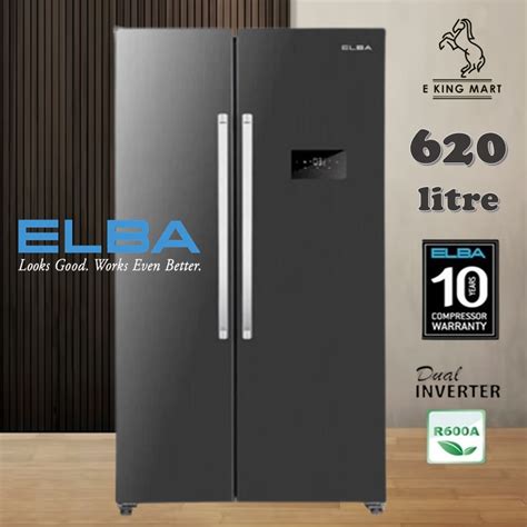 ELBA Refrigerator 4 Doors Fridge Inverter French Door 530L ER M5342FD