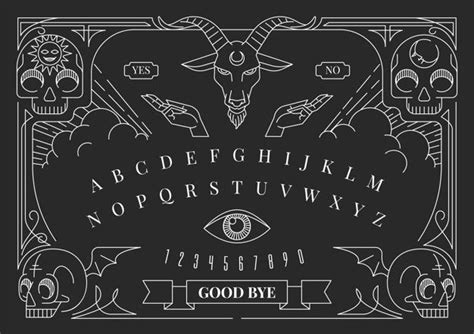 Ilustração Do Tabuleiro Ouija Vetor Prem Premium Vector Freepik