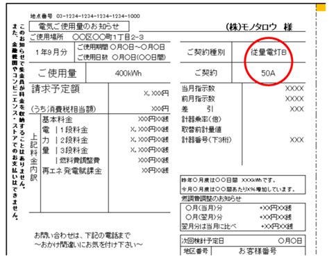 電気の契約種別について 【通販モノタロウ】