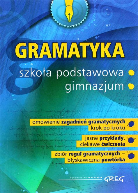 Gramatyka W Gimnazjum Klasa Niska Cena Na Allegro Pl