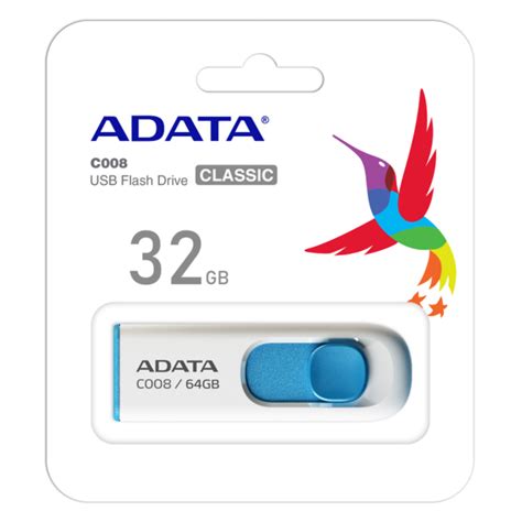 Memoria Usb Adata 32Gb Blanca Ac008 32G Rwe PCMART