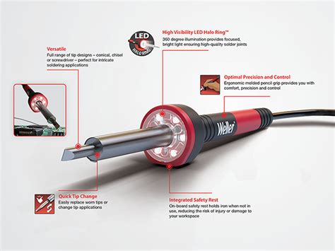 Weller WLIR6012A Soldering Iron 60W 880F 470C 6mm 1 4 Tip Size