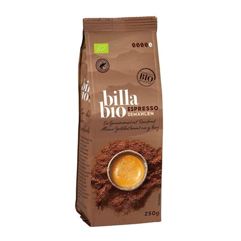 Billa Bio Espresso Gemahlen Billa Online Shop