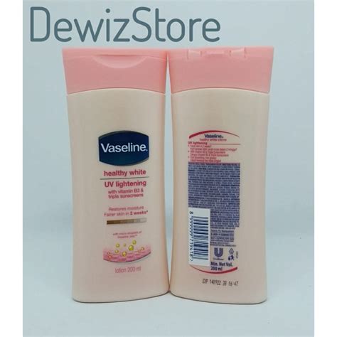 Jual Vaseline Healthy White Uv Lightening Hand Body Vaseline Ml