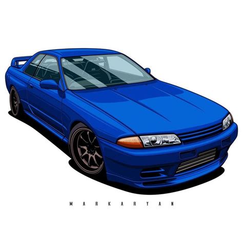 A Blue Car Is Shown On A White Background