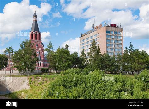 RZHEV, RUSSIA - JULY 15, 2022: View of the Church of the New Martyrs ...