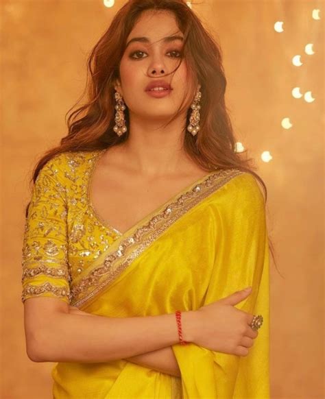 All The Times Janhvi Kapoor Wowed In Elegant Saris Lifestyle Gallery News The Indian Express