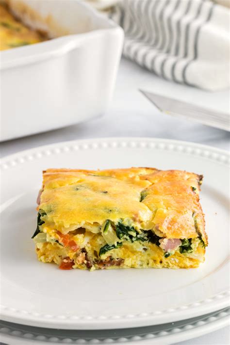 Spinach Egg Bake - Bunny's Warm Oven