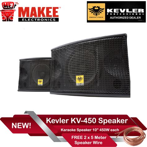 Kevler Kv 450 Professional Karaoke Speaker 10 Inch 450w Each 1 Pair