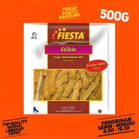 Jual Fiesta Stikie Chicken Nugget Premium Naget Ayam Stick 500g