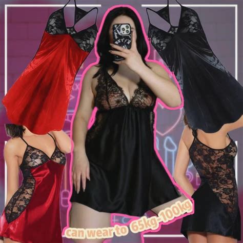Large size sexy lingerie plus size pajamas PLUS SIZE COS SUIT can fit to 100kg 大码情趣睡衣 Shopee