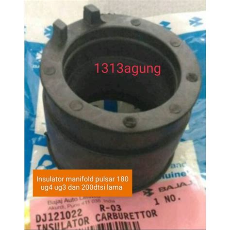 Jual Intake Insulator Karbu Bajaj Pulsar 180 200Dtsi Intake Manifold