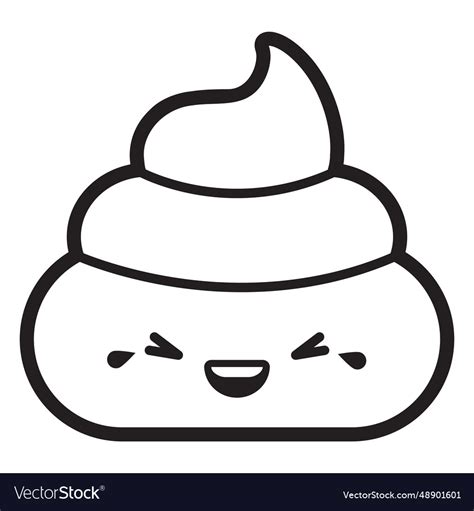 Laughing poop emoji Royalty Free Vector Image - VectorStock