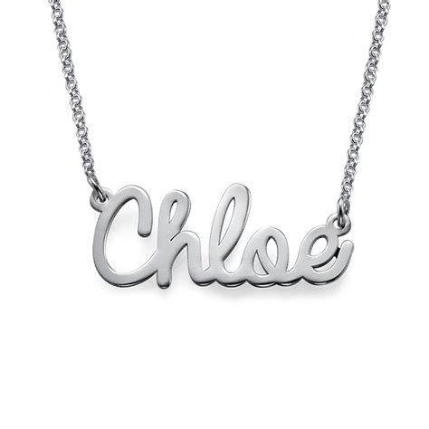 Personalized Name Necklace Cursive Font Necklace With Name Pendant