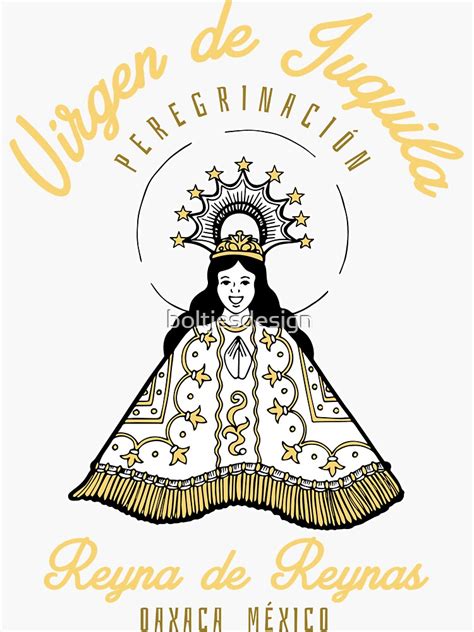 Virgen De Juquila Peregrinaci N Negro Sticker For Sale By